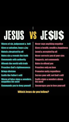 the differences between jesus and jesus