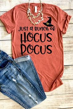 Hocus Pocus Shirt – Tutu Cute By Carrie Hocus Pocus Shirt, Design Mandala, Football Mom Shirts, Cute Shirt Designs, Fall Tee, Halloween Shirts, Be Unique