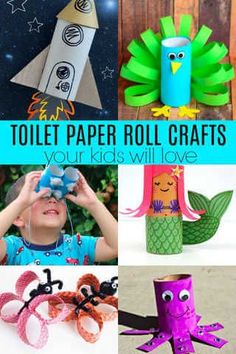 toilet paper roll crafts for kids that are fun and easy to make with the kids