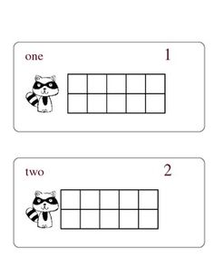 two and three digit numbers with raccoon faces on them, one is missing the number