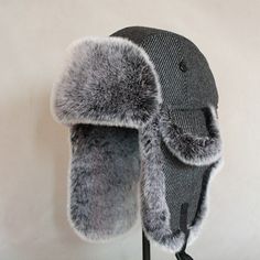 Three Size Available 56-58cm（Tag Size M）, 58-60cm (Tag Size L) , Above 60-62cm （Tag Size XL) Thick Warm Bomber Hat for Winter,Great for Winter Activities,Such as Cycling,Skiing Aviator Cap, Trooper Hat, Mens Beret, Fur Trapper, Fur Trapper Hat, Russian Hat, Snow Hat, Russian Winter, Aviator Hat