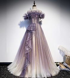 Glitter Prom Dress, Purple Quinceanera Dresses, Purple Evening Dress, Off Shoulder Evening Dress, Lavender Dresses, Performance Dresses, فستان سهرة, Dresses 2020, Tulle Prom Dress