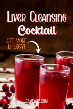 Liver Healthy Foods, Cranberry Cocktail Recipe, Liver Detox Drink, Cranberry Drinks, Cranberry Cocktail