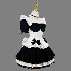 Women's Lolita Cosplay Games Maid Dress
Size Chat： Gothic Victorian Dresses, Girls Short Dresses, Game Costumes, Anime Dress, Game Dresses, Maid Dress, Polyester Dress, Lolita Dress, Costume Party