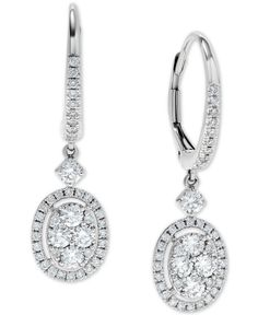 in stock Classic Oval Jewelry From Macy's, Oval Jewelry For Anniversary From Macy's, Macy's Oval Earrings For Formal Occasions, Macy's Oval Jewelry With Prong Setting, Macy's Oval Diamond Jewelry, Macy's Oval White Gold Jewelry, Gia Certified Oval White Gold Diamond Earrings, Oval Halo Diamond Earrings In White Gold, Macy's Oval Brilliant Cut Jewelry