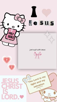 hello kitty wallpaper with jesus name and images