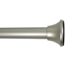 an aluminum handle on a white background