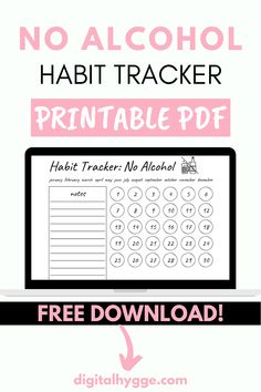 . #30_Days_No_Drinking #No_Drinking_Alcohol_Challenge_30_Day #Free_Printable_Habit_Tracker #Drinking_Challenges 30 Days No Drinking, No Drinking Alcohol Challenge 30 Day, Free Printable Habit Tracker, Drinking Challenges, No Drinking, Giving Up Drinking, Printable Habit Tracker, Tracker Free, Habit Tracker Printable