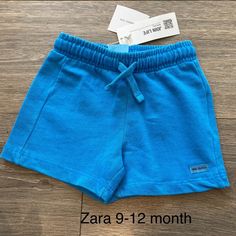 New With Tags Zara Baby 9-12 Month Blue Big Olita Pull On Shorts With Elastic Waistband And Drawstring. Smoke Free Home Light Blue Casual Bottoms For Playtime, Casual Light Blue Bottoms For Playtime, Blue Cotton Shorts For Playtime, Blue Summer Playwear Bottoms, Blue Bottoms For Playtime In Spring, Stretch Cotton Shorts For Playtime, Blue Shorts For Playwear In Spring, Blue Playwear Shorts For Spring, Casual Blue Shorts For Playtime