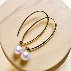 925 Sterling Gold Earring Loops 5-6mm Freshwater Pearl (Light Pink/Purple) *Color of Pearl may slightly vary in person* Sterling Silver Pearl Earrings With French Hook, Gift Pearl Earrings With French Hook, Classic Hoop Earrings With French Hook As Gift, Classic Hoop Earrings With French Hook For Gift, Pearl Earrings With Round Beads As Gift, Pearl Earrings With Round Beads For Gift, Pearl Light, Loop Earrings, Gold Earring