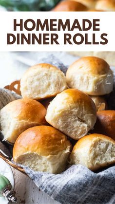 These homemade dinner rolls are so fluffy & pillowy soft! Easy to make with pantry staples. Make them the night before & have warm, fresh bread with dinner.