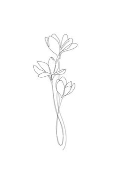 a line drawing of three flowers on a white background with the word love written below it