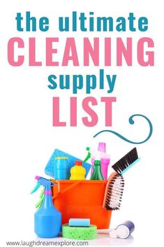 the ultimate cleaning supply list is here