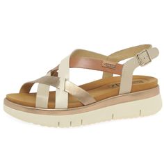 PRICES MAY VARY. Platform leather wedge sandals Wedge Sandals Leather, Everyday Sandals, Leather Wedge Sandals, Golf Shoes, Platform Wedges, Summer Style, Wedge Sandals, Crossover