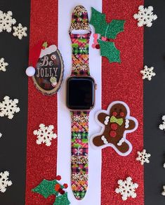 *Your Apple Watch Band is unique and one of a kind!   *Watch Size: Compatible with 38mm, 40mm, 41mm, 42mm, 44mm, 45mm watch sizes.  *Watch Band Lengths:   38-41mm - Small/Medium fits wrist circumference 5.1-7.1 inches (130-180 mm) - Medium/Large fits wrist circumference 5.9-7.9 inches (150-200 mm)   42-45mm - Small/Medium fits wrist circumference 5.5-7.3 inches (140-185 mm) - Medium/Large fits wrist circumference 6.3-8.3 inches (160-210 mm) *Watch Band Material: Silicone *If you have any specifi Multicolor Watches With Bracelet Strap As Gift, Handmade Multicolor Watch Accessories For Gift, Multicolor Bracelet Strap Watch As Gift, Customizable Green Watch Bands For Gift, Handmade White Watch Bands For Gift, Handmade White Watch Bands As Gift, Handmade Pink Watch Bands As Gift, Handmade Multicolor Watch Bands As A Gift, Handmade Multicolor Watch Band As Gift