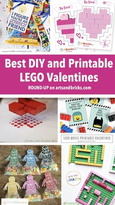 the best diy and printable lego valentine's day gifts for kids to make