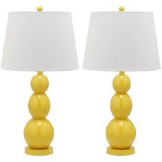 two yellow lamps are on sale for $ 2 99 and the price is $ 29