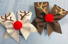 Christmas Hair Bow Ideas, Christmas Bows For Hair, Grinch Hair Bows, Christmas Faux Leather Bows, Thanksgiving Cheer Bows, Holiday Cheer Bows, Reindeer Hair Clip