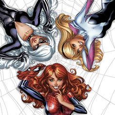 the cover to spider - man and her friends, which are featured in an image