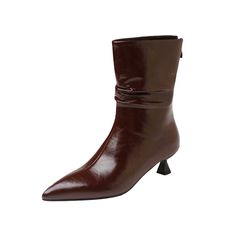 #Color_Brown Fall Mid-calf Boots With Pointed Toe, Formal Pointed Toe Mid-calf Boots For Fall, Chic Pointed Toe Mid-calf Boots For Business, Pointed Toe Mid-calf Boots For Office In Fall, Formal Fall Mid-calf Boots With Pointed Toe, Office Mid-calf Boots With Pointed Toe For Fall, Office Mid-calf Boots With Pointed Toe, Elegant Mid-calf Snip Toe Boots For Fall, Elegant Pointed Toe Mid-calf Boots For Office