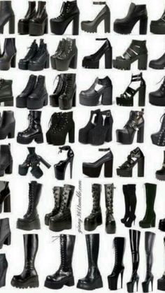 Goth Shoes, Gothic Shoes, Female Shoes, Fashion Terms, Clothing Design Sketches, Fashion Vocabulary, Shoes And Boots, Fashion Design Drawings, Fashion Design Sketches