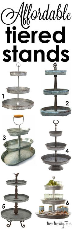 the ultimate guide to decorative tiered trays for serving food and drinks, with instructions on how to use them