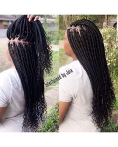 So Fresh So Clean, Jumbo Box Braids, Goddess Braids Hairstyles, African Hair Braiding Styles, Cute Braided Hairstyles, Braids With Curls