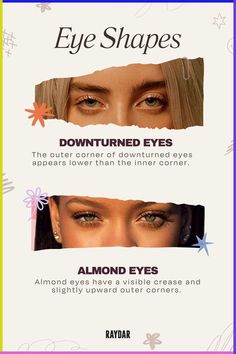 Recognizing eye shape can enhance your makeup routine. Here are tips for working with downturned and almond eyes to boost your style. Check it out now! Almond Downturned Eyes Makeup, Makeup For Almond Shaped Eyes, Eye Makeup For Downturned Eyes, Makeup Downturned Eyes, Eyeliner For Almond Shaped Eyes, Almond Eye Shape, Downturned Eye Makeup, Eyeliner For Eye Shape, Eye Shape Chart