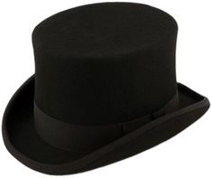 Formal Adjustable Top Hat With Flat Bill, Classic Curved Brim Hat, Classic Curved Brim Hat As A Gift, Satin Headband, Crown Heights, Top Hat, Wool Felt, Felt, Crown