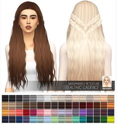 an image of a woman's long hair with braids for the simsess