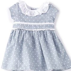 Nwot Edgehill Collection Linen Polka Dot Dress 18m Polka Dot Ruffle Dresses For Playtime, Polka Dot Ruffled Dress For Dress-up, Polka Dot Dress With Ruffles For Dress-up, Classy Dresses Short, Baby Dresses, Baby Coming, Line Dress, Kids Outfits Girls, Newborn Girl