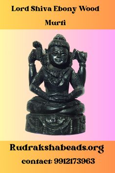 Lord Shiva Ebony Wood Murti Lord Mahadev, Lord Shiva Statue, Shiva Statue