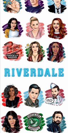 the poster for riverdale shows many different people