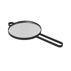 a magnifying glass on a white background with no image in the top right corner