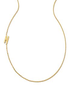 Because your everyday look should include something personal. Choose the initial of someone you love or gift your own initial to someone special. Either way, the contemporary Letter N Inline Initial Necklace in 18k Gold Vermeil is a timeless sentiment for all who wear it. Letter Necklace Initials, Plating Techniques, Double Band Rings, Initial Necklace Gold, Demi Fine Jewelry, Initial Jewelry, Letter Necklace, Metal Necklaces, Kendra Scott