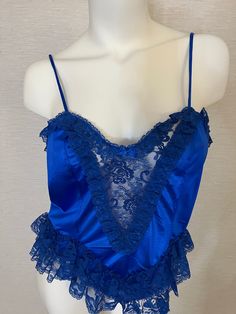 Royal blue lace spaghetti strap lingerie top South Holland, Royal Blue Lace, Womens Lingerie, Lingerie Top, Blue Skirt, Blue Lace, Women Lingerie, Royal Blue, Spaghetti Strap