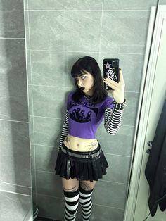 Goth Fits, Dirty Mirror, Punk Style Outfits, 2000s Fashion Outfits, Alt Fashion