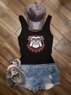 Georgia Bulldog Shirts Women, Georgia Bulldog Shirts, Georgia Bulldogs Shirt, Ga Bulldogs, Georgia Bulldog, Bling Shirt, Georgia Football, Bling Shirts, Bulldog Shirt