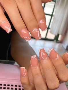 Nail Asthetic, Gel Toe Nails, Wow Nails, Beige Nails, Short Square Nails, Glow Nails, Short Square Acrylic Nails, Acrylic Nails Coffin Short, Gem Nails