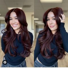 Black Cherry Hair, Hair Tint, Hair Color Burgundy, Hairstyles For Layered Hair