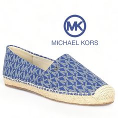 Item #04856962 Kendrick Slip On Size 10 Brand New From Michael Michael Kors, The Kendrick Logo Printed Slip-On Espadrilles Feature: Synthetic Upper Mini Mk Logo Print Pvc Upper Slip-On Styling Synthetic Lining Espadrille Silhouette Jute Padded Insole Rubber Outsole Cobalt Blue Textured Sole Slip-on Espadrilles, Blue Slip-on Espadrilles With Textured Sole, Blue Espadrilles With Rubber Sole For Spring, Blue Cushioned Slip-on Espadrilles, Blue Casual Espadrilles With Round Toe, Blue Closed Toe Espadrilles With Cushioned Footbed, Blue Casual Espadrilles, Blue Flat Casual Espadrilles, Michael Kors Slip On