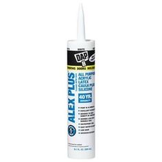 a white caulr sealant on a white background