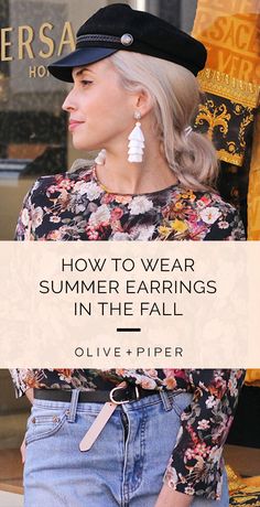 How to wear summer earrings in the fall | Not ready to put away those "summer" earrings? ✨ Learn to transition your summer jewels to fall so you don't have to!  #fashiontips #styletips #styleinspo #fashioninspo #tasselearrings Marbled Resin, Modern Hoop Earrings, Needle Earrings, Safety Pin Earrings, Retro Punk, Summer Earrings, Circle Earrings Studs, Sparkly Earrings, Summer Earring