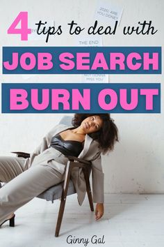 4 Tips for how to deal with job search burnout to keep yourself going in the job hunt process. Stressed from your job search? Getting tired of all those rejections? Feeling demoralized and unvalued? Read these 4 tips to help you conquer your job search burnout! Employment Tips And Strategies, Job Search Humor, Post College Life, Job Coaching