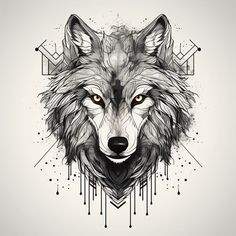 Wolf Tattoo - Unleash Your Wild Side Wolf Face Tattoo Design, Protective Wolf Tattoo, Wolf And Face Tattoo, Wolf Head Tattoo Design, Wolf Hand Tattoo, Wolf Head Tattoo, Artistic Wolf Tattoo, Wolf Portrait Tattoo, Wolf Artwork