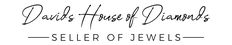 the logo for david's house of diamonds, which is selling jewels and jewelry