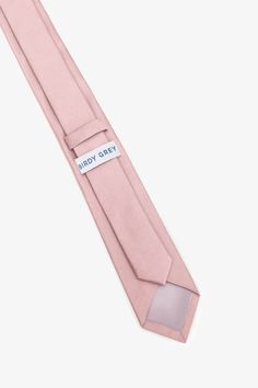 Groomsmen skinny neck tie and menswear accessory that perfect for special occasions, weddings, and formal events.n From the aisle to the office, your groomsmen will thank you for this versatile necktie. | Blush Pink Groomsmen Accessory | Birdy Grey Simon Necktie Pink Groomsmen, Groomsmen Accessories, Birdy Grey, Mens Accessories Fashion, Birdy, Necktie, Formal Event, Neck Tie, Blush Pink