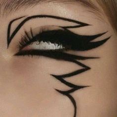 Goth Eye Makeup, Punk Makeup, Makeup Drawing, Beauty Eyeshadow, Graphic Makeup