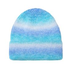 Material: Cotton, Polyester Blue Knit Beanie Cap, Blue Knit Beanie Hat, Blue Soft Knit Hat For Fall, Blue Beanie Hat For Winter, Blue Winter Hats One Size Fits All, Blue One-size Winter Hats, Blue Knit Beanie, Trendy Warm Blue Hats, Casual Blue Winter Bonnet