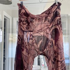 Vintage Super Sexy Fold Over Gucci Swim Cover Up Pants. Purchased At Beverly Hills Boutique. Needs Mending And Dry Cleaning In Crotch Area Not Noticeable And Can Go Without Repair Burgundy And Pink Swim Cover Up Pants, Swimsuit Coverup Pants, Cover Up Pants, Gucci Pants, Sheer Swimsuit, Swim Cover, Swimsuit Cover, Fold Over, Beverly Hills